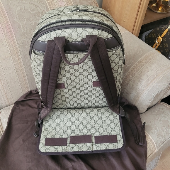 (SOLD)Authentic Gucci backpack/trolley carry on bag - Picture 9 of 16
